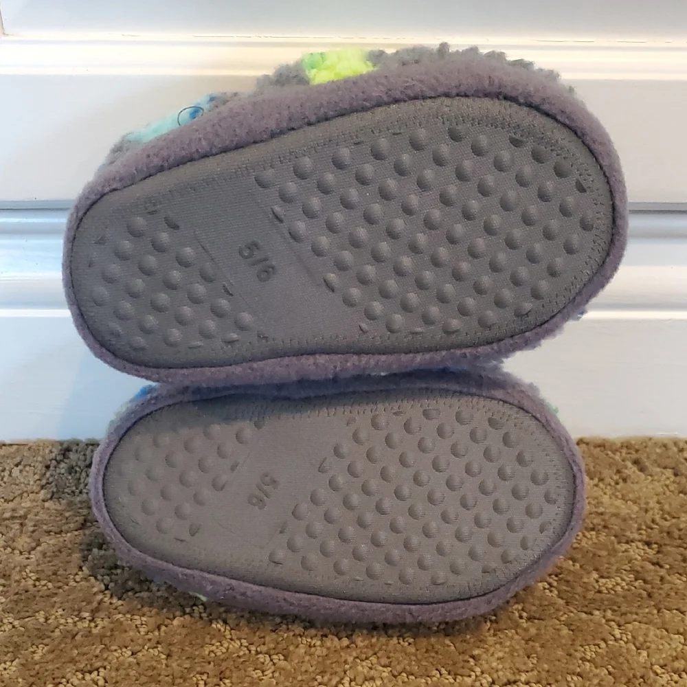 Toddler Boys Falls Creek Cozy DINOSAUR Fleece Slippers Size 5/6 or 9/10 NWT